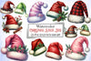 Christmas Santa Hat Clipart Bundle