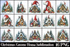 Christmas Gnome House Clipart Bundle