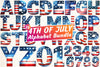 4th of July Alphabet Clipart Bundle