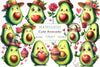 Cute Avocado Clipart Bundle 3