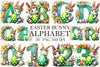 Easter Bunny Alphabet Clipart Bundle