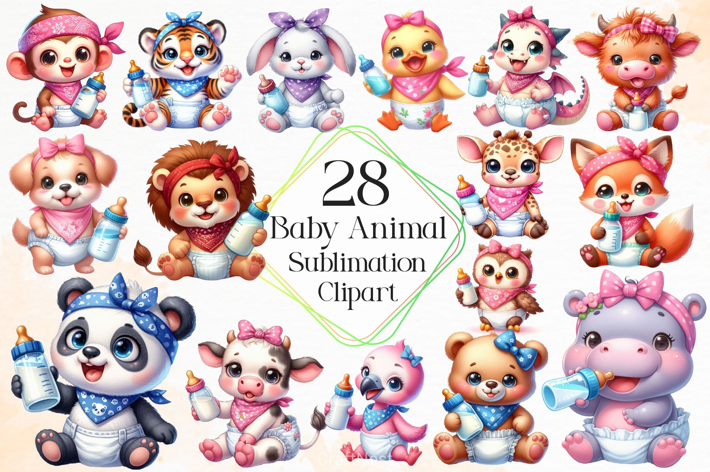 Baby Animal Clipart Bundle