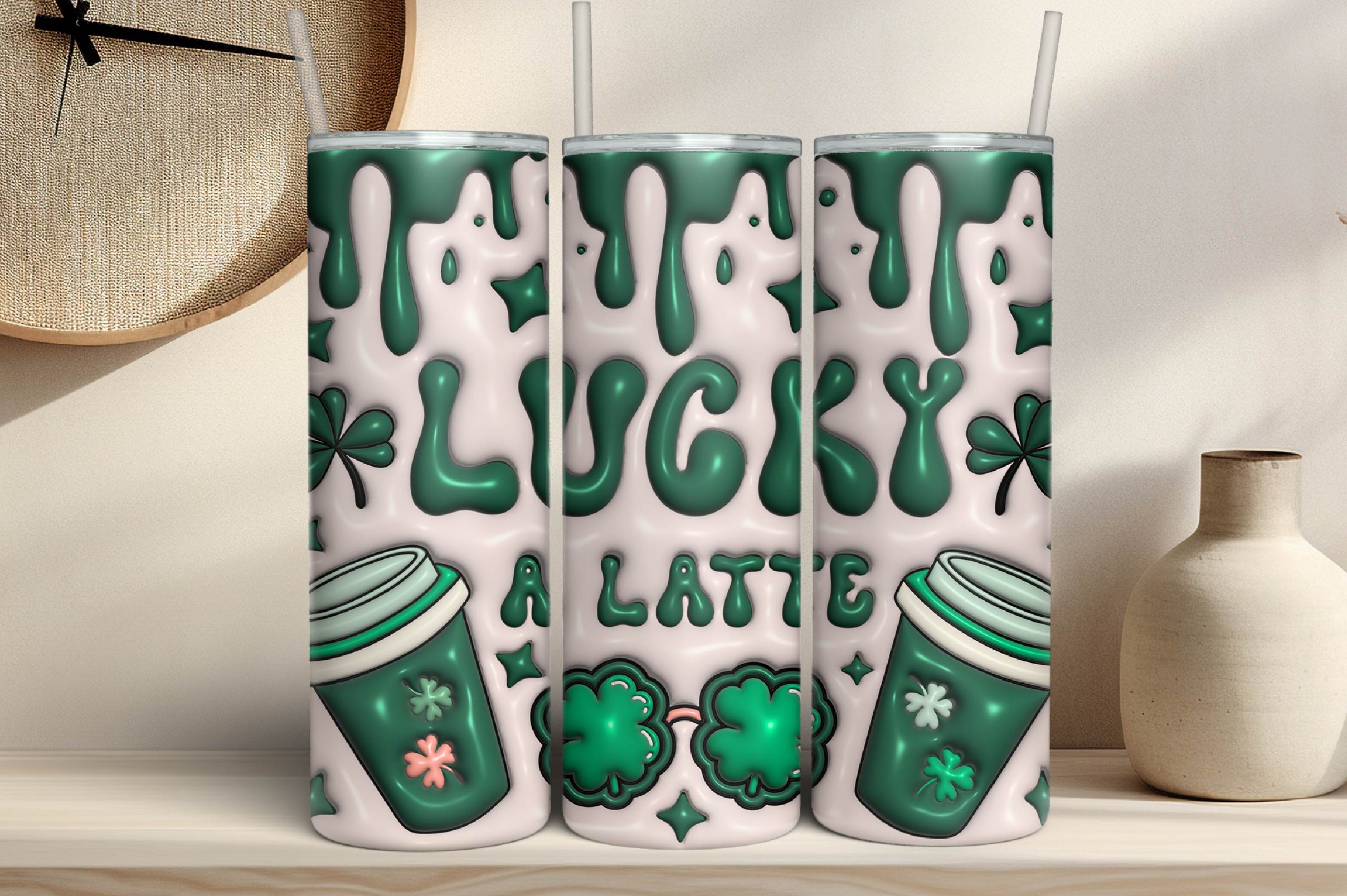 3D St Patrick's Tumbler Bundle 3