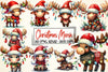 Christmas Moose Clipart Bundle