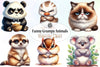Grumpy Animals Clipart Bundle