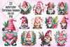 Pink Christmas Gnome Steal Clipart Bundle
