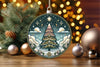 Stained Glass Christmas Tree Clipart Bundle