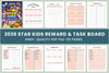 Star Kids Reward Task Board Planner
