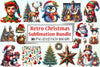Retro Christmas Clipart Bundle