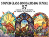 Stained Glass Dinosaurs