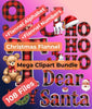 Christmas Flannel Clipart Bundle