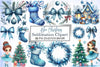 Blue Christmas Clipart Bundle