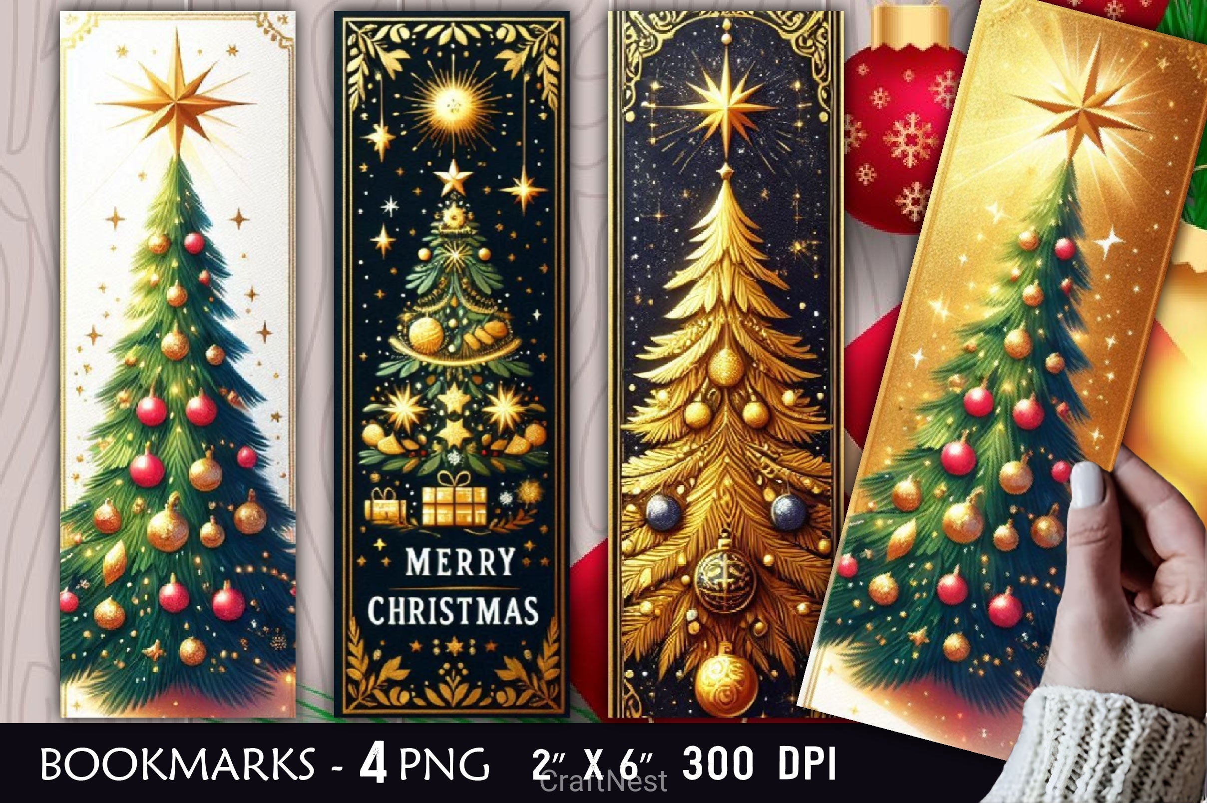 Christmas Tree Clipart Bundle 19