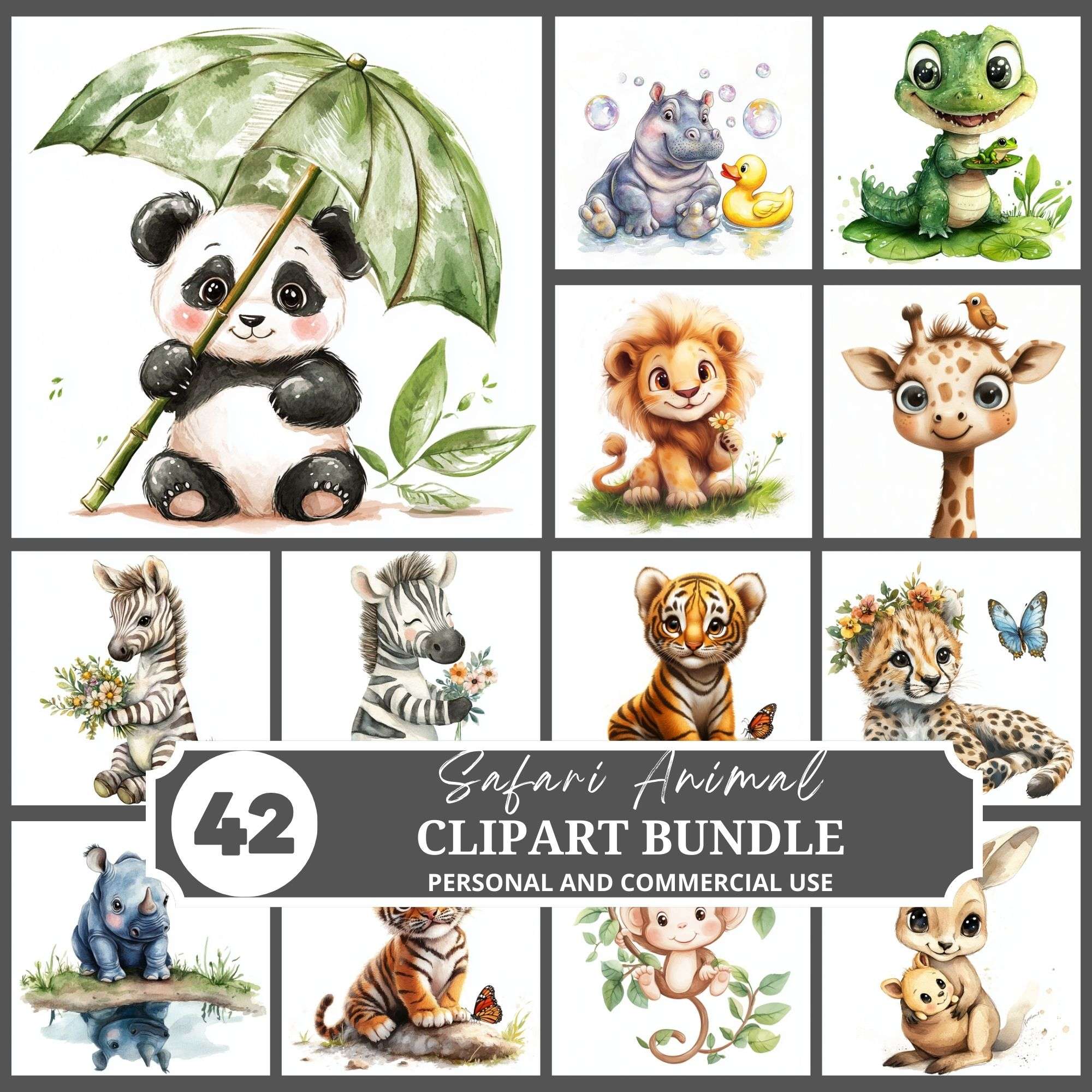 Safari Animals Clipart