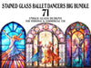 Stained Glass Ballet Dancers
