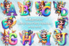 Mardi Gras Fairy Alphabet Clipart Bundle