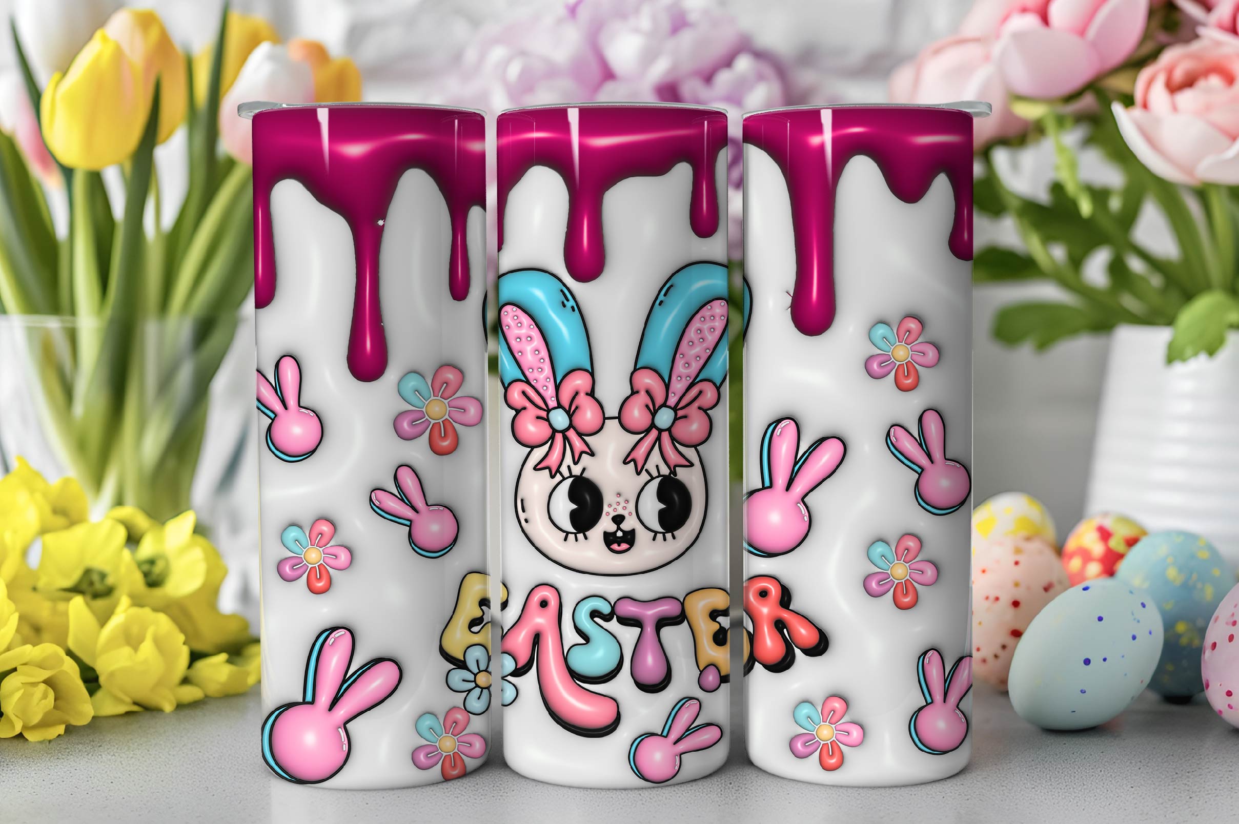 3D Inflated Easter Tumbler Bundle 1