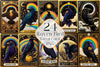 Raven Bird Tarot Card Clipart Bundle 17