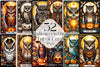 Halloween Owl Tarot Card Clipart Bundle