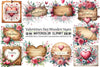 Valentine's Day Wooden Signs Clipart Bundle