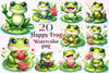 Happy Frog Clipart Bundle 2