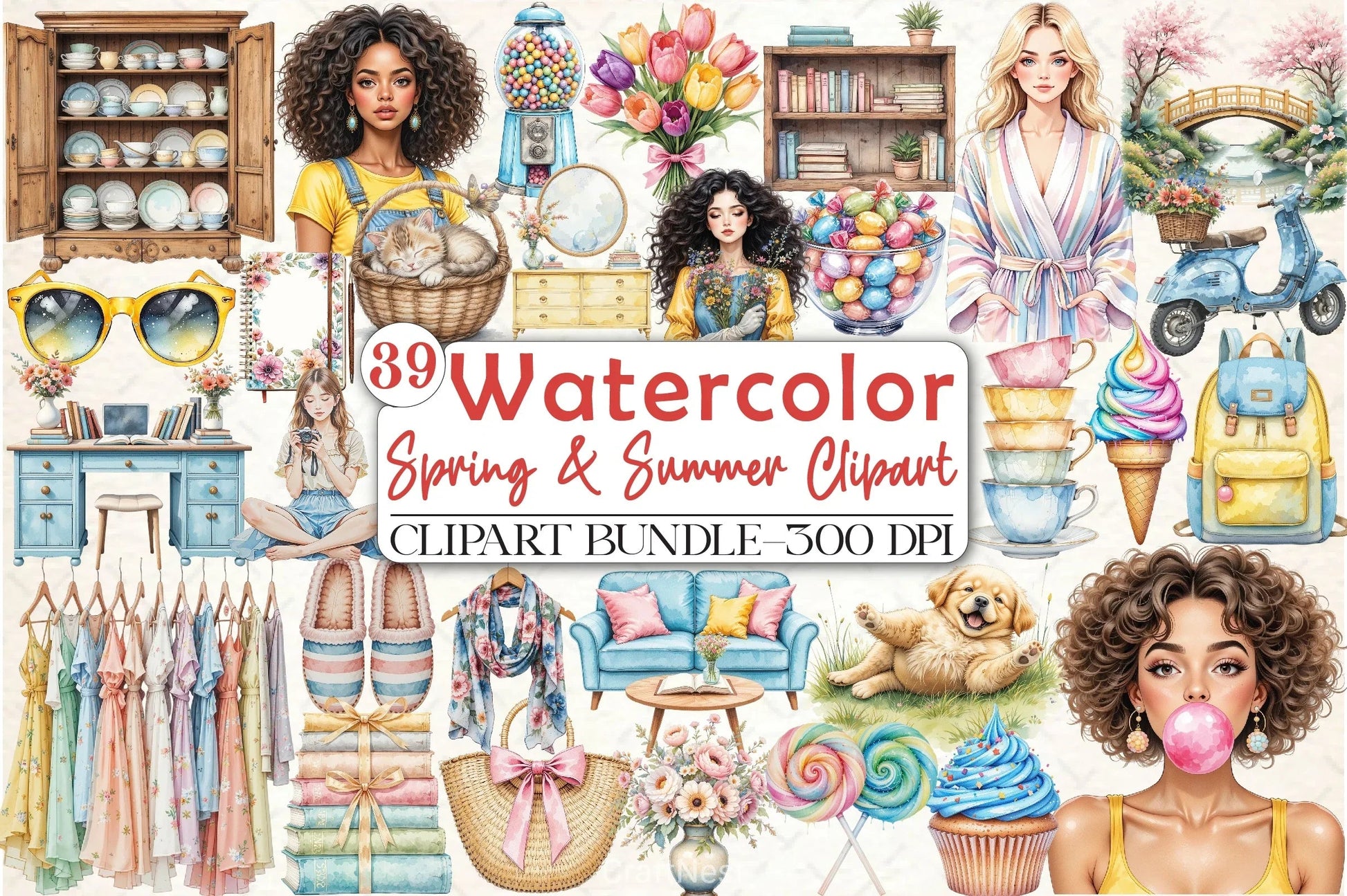 Spring & Summer Clipart Bundle - CraftNest - Digital Crafting and Art