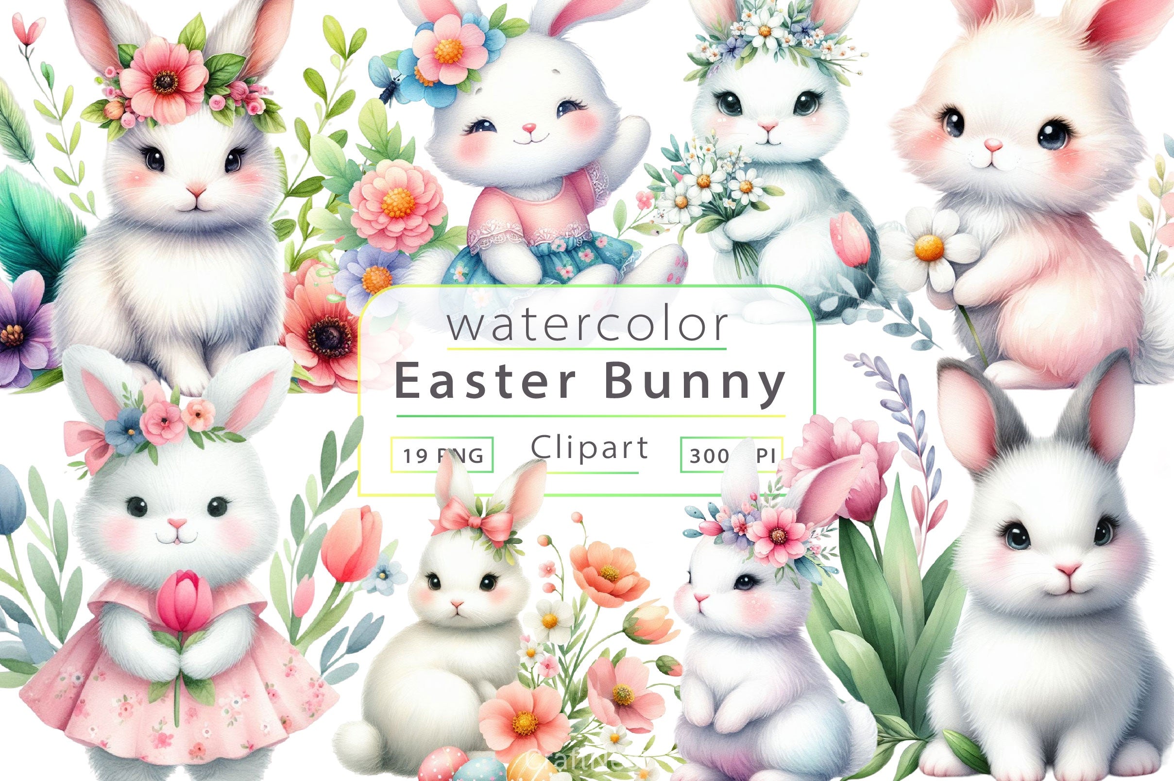 Easter Bunny Clipart Bundle 29