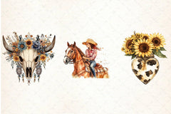 Western Boho Wedding Clipart Bundle 7 - CraftNest - Digital Crafting and Art