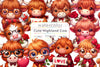 Valentines Day Highland Cow Clipart Bundle