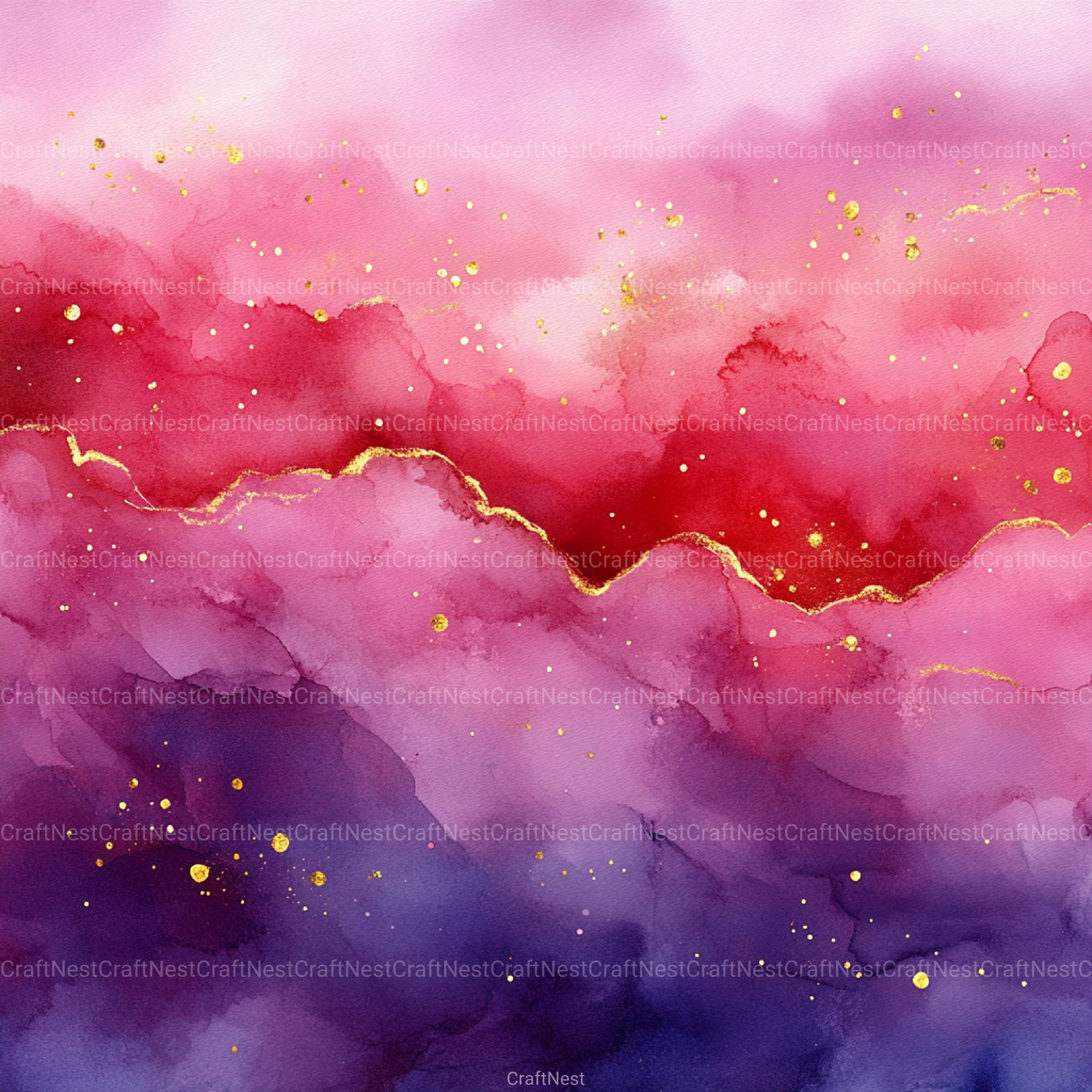 Gold Starry Grunge Digital Paper 4 - CraftNest - Digital Crafting and Art