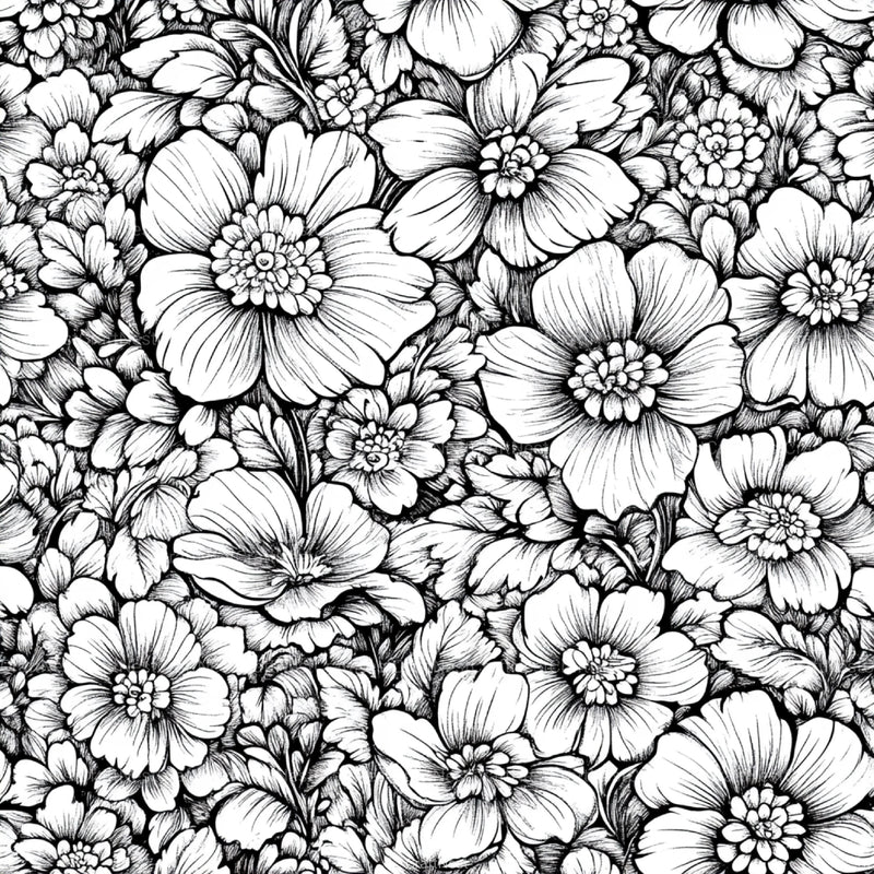 Shabby Chic Flowers Seamless Patterns Digital Paper - CraftNest - Digital Crafting and Art