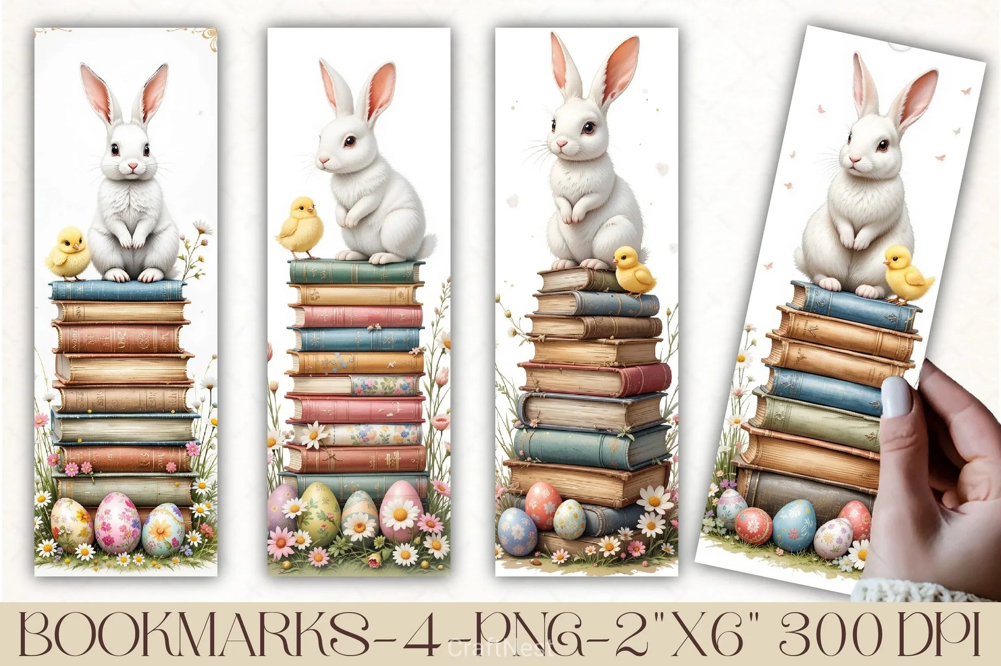 Easter Bunny Bookmark Journal - CraftNest - Digital Crafting and Art
