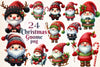 Cute Christmas Gnome Clipart Bundle 7