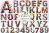 Flower Alphabet Clipart Bundle