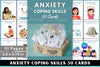 50 Anxiety Coping Skills Cards for Stress Relief