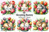Sleeping Bunny Clipart Bundle