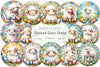 Stained Glass Easter Sheep Clipart Bundle