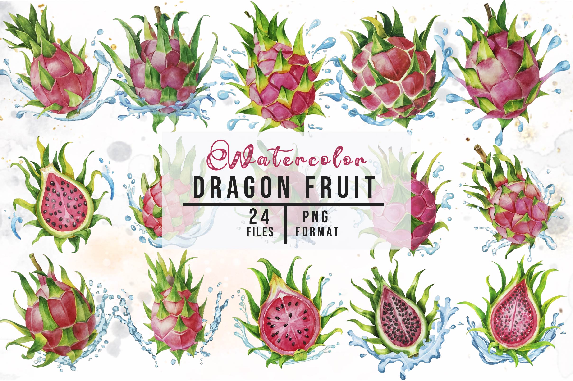 Dragon Fruit Clipart Bundle 1