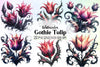 Gothic Tulip Clipart Bundle