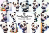 Panda Peeking Clipart Bundle
