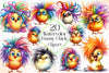 Funny Chick Clipart Bundle 3