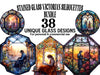 Stained Glass Victorian Silhouettes