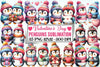 Valentine Penguins Clipart Bundle
