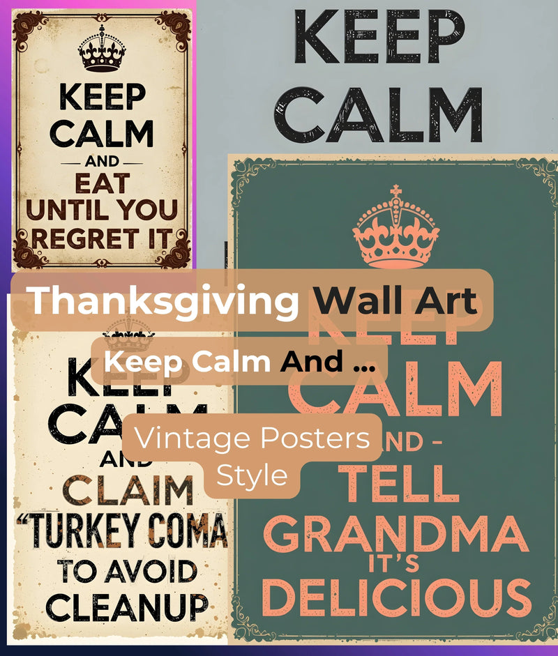 Thanksgiving Wall Art Clipart Bundle - CraftNest - Digital Crafting and Art