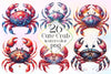 Cute Crab Clipart Bundle 2
