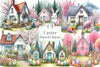 Easter Forest House Clipart Bundle