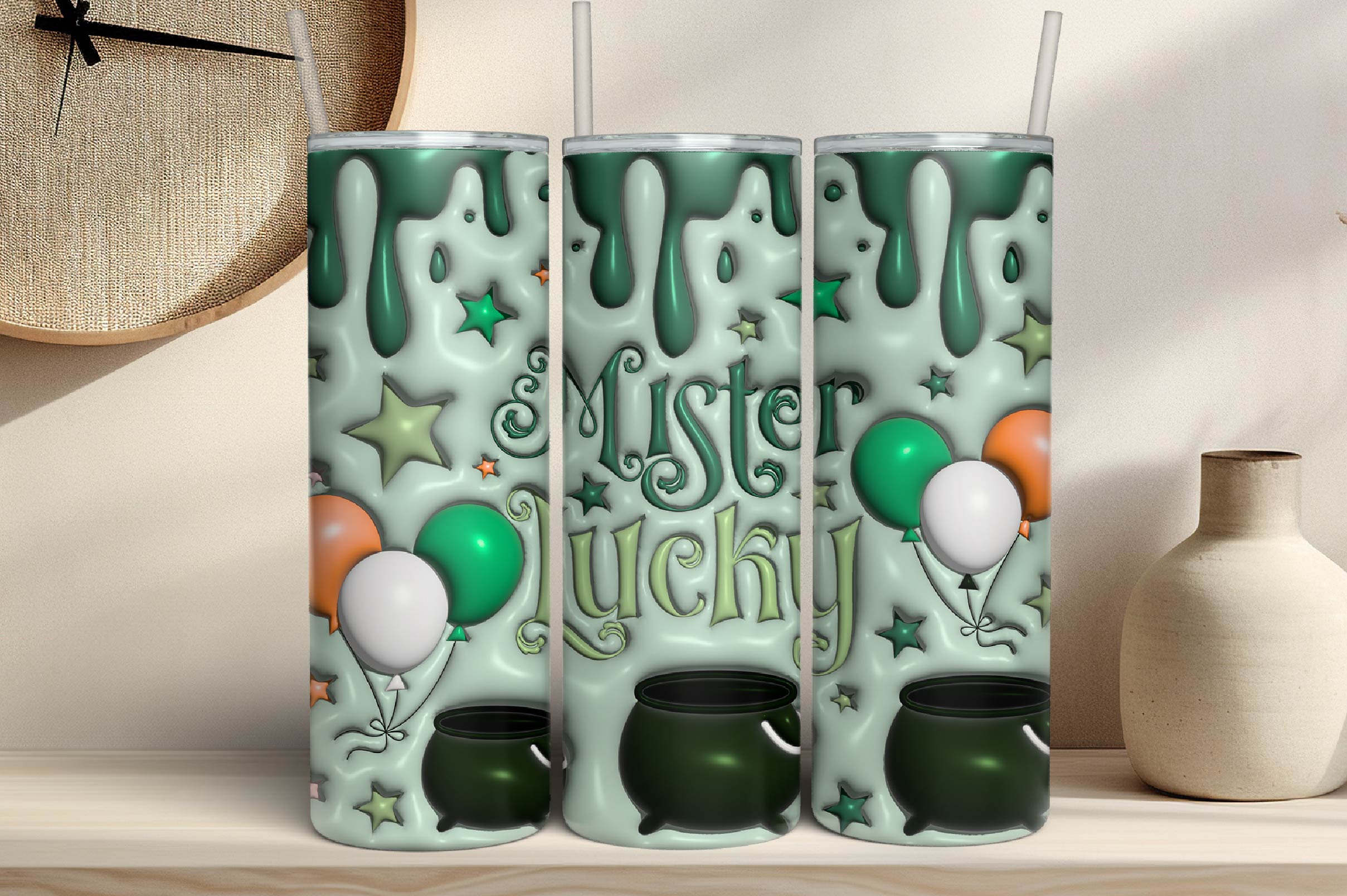 3D St Patrick's Tumbler Bundle 8