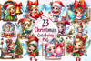 Christmas Cute Fairy Clipart Bundle