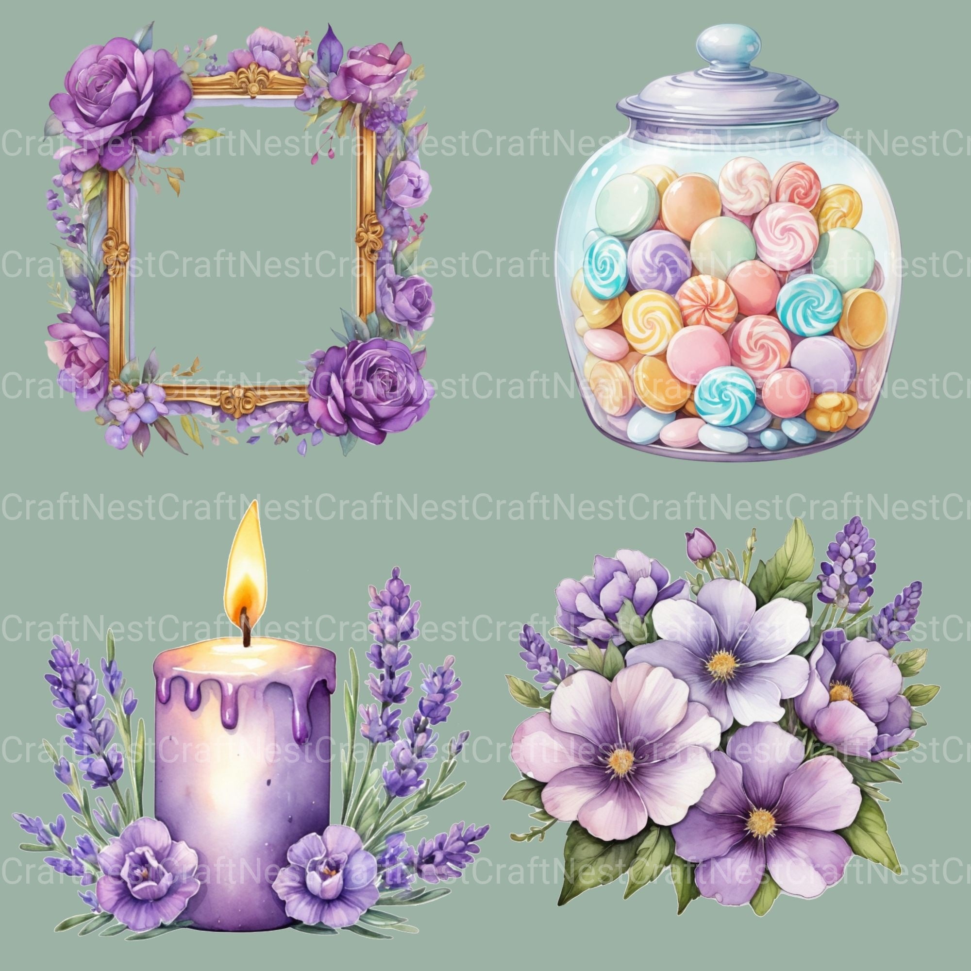Girl Things Clipart Bundle