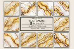 Gold Marble Background Papers - CraftNest - Digital Crafting and Art
